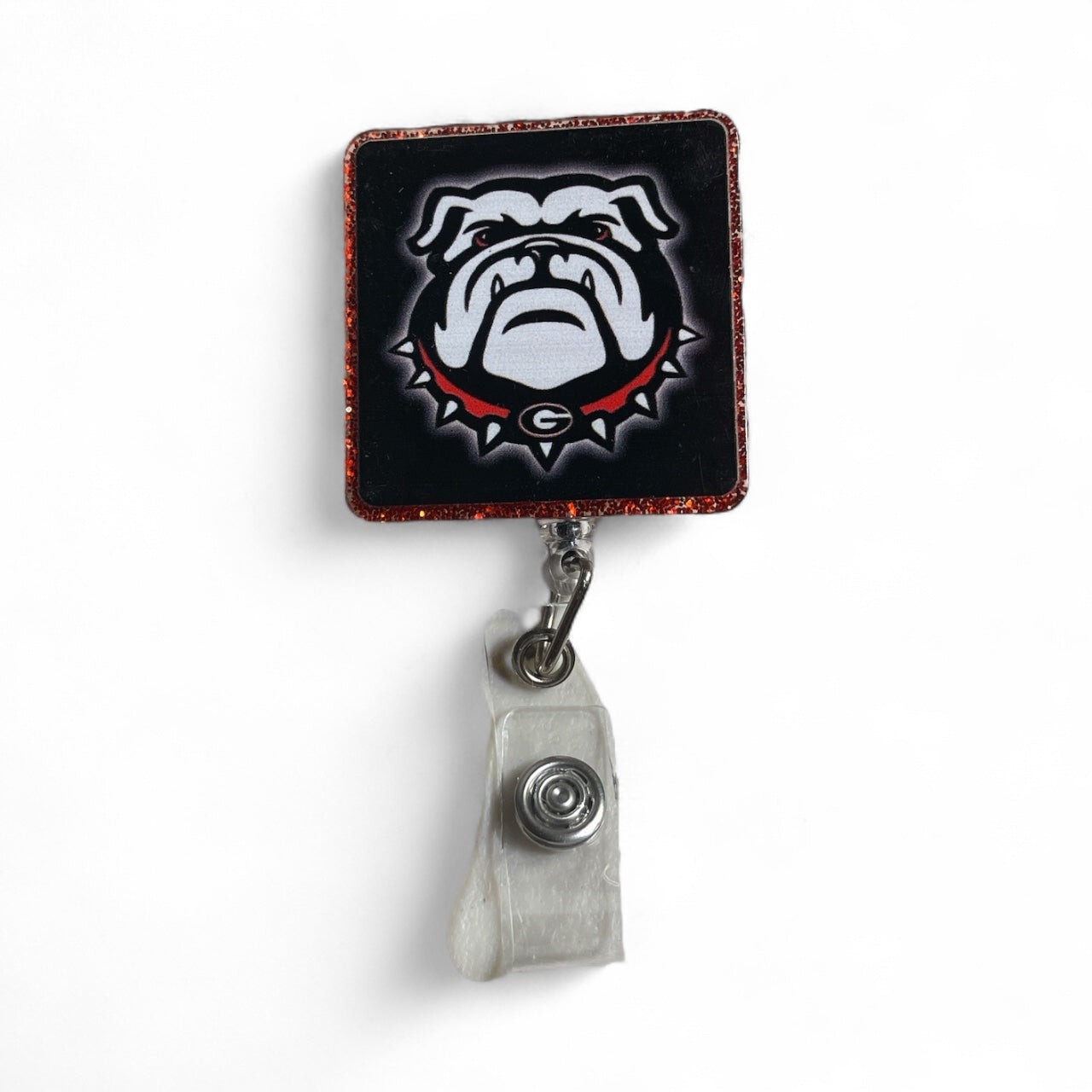 Georgia Bulldog Badge Reel(Square)