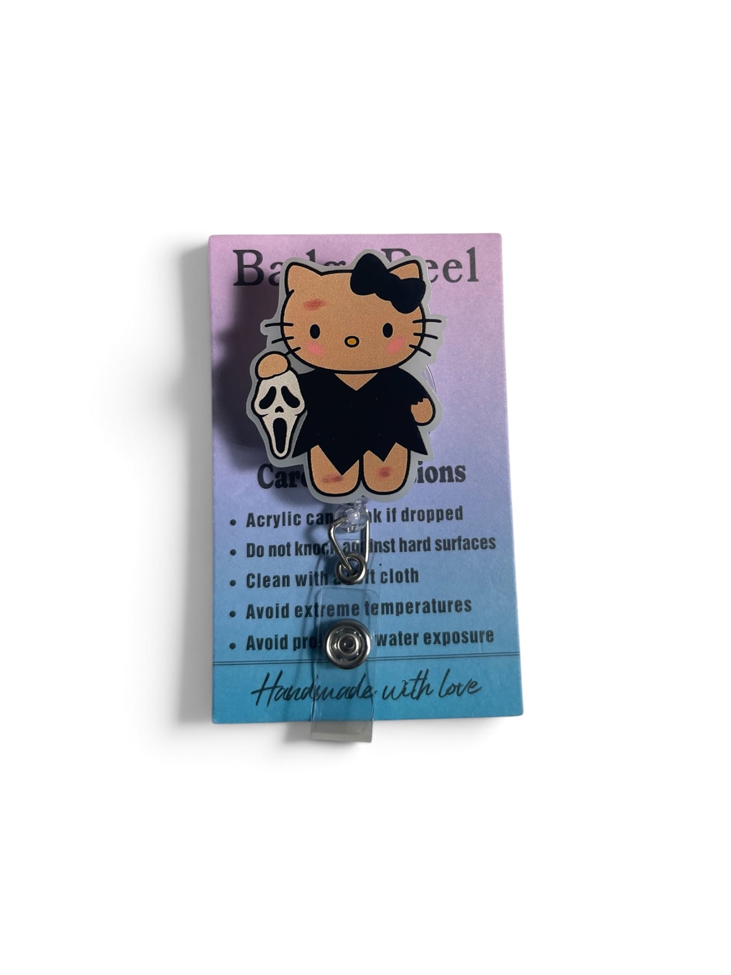 Hello Kitty Halloween Glow in the Dark Badge Reel