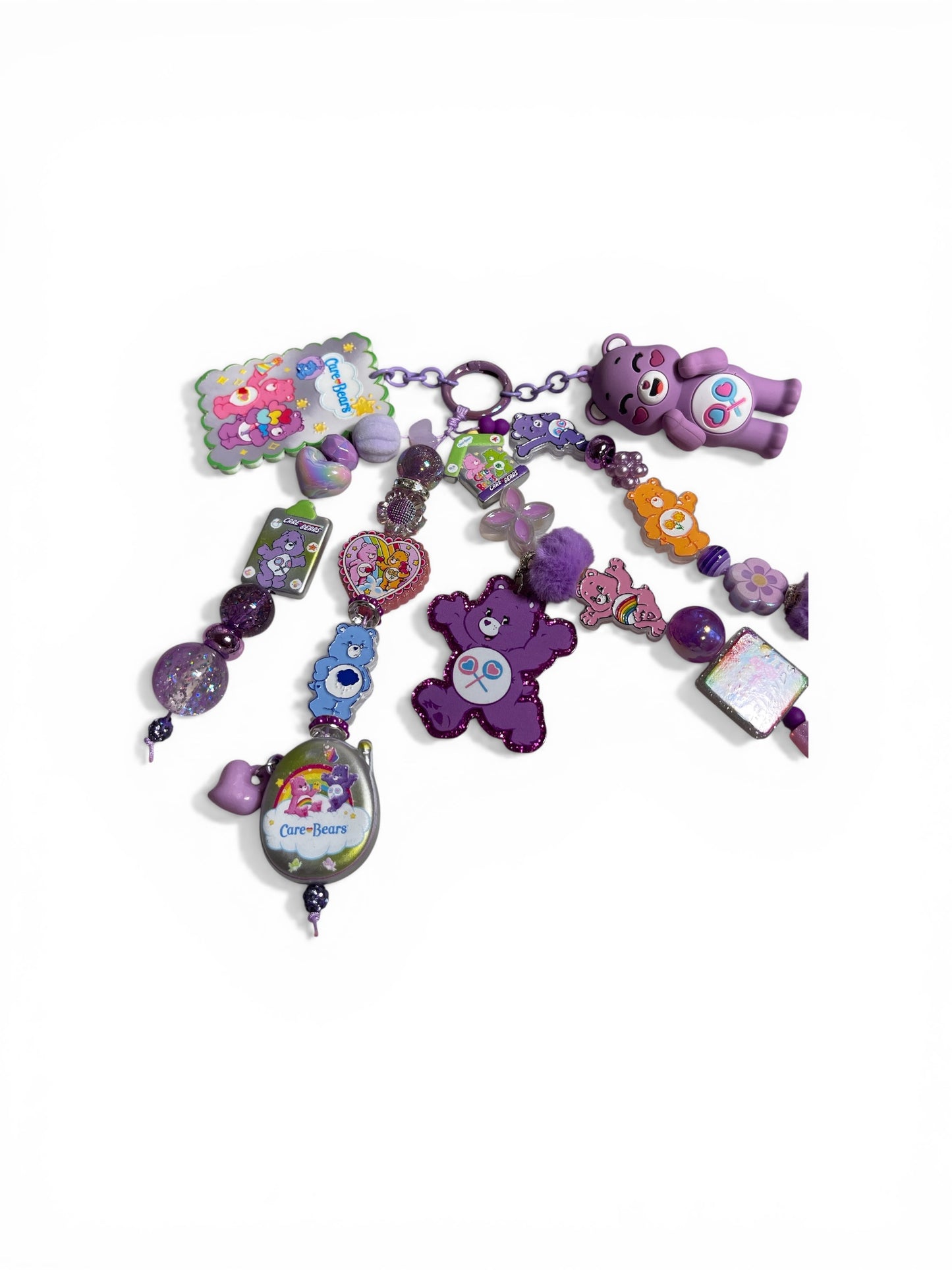 Purple Share Care Bear Bag Charm