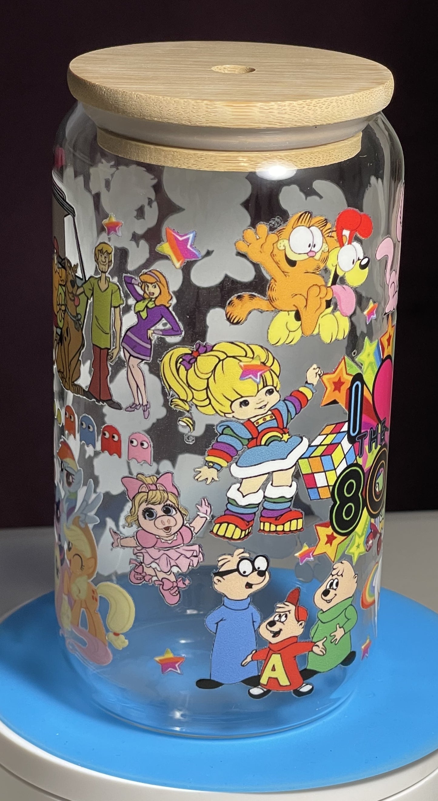 I love the 80's 16oz Glass Cup