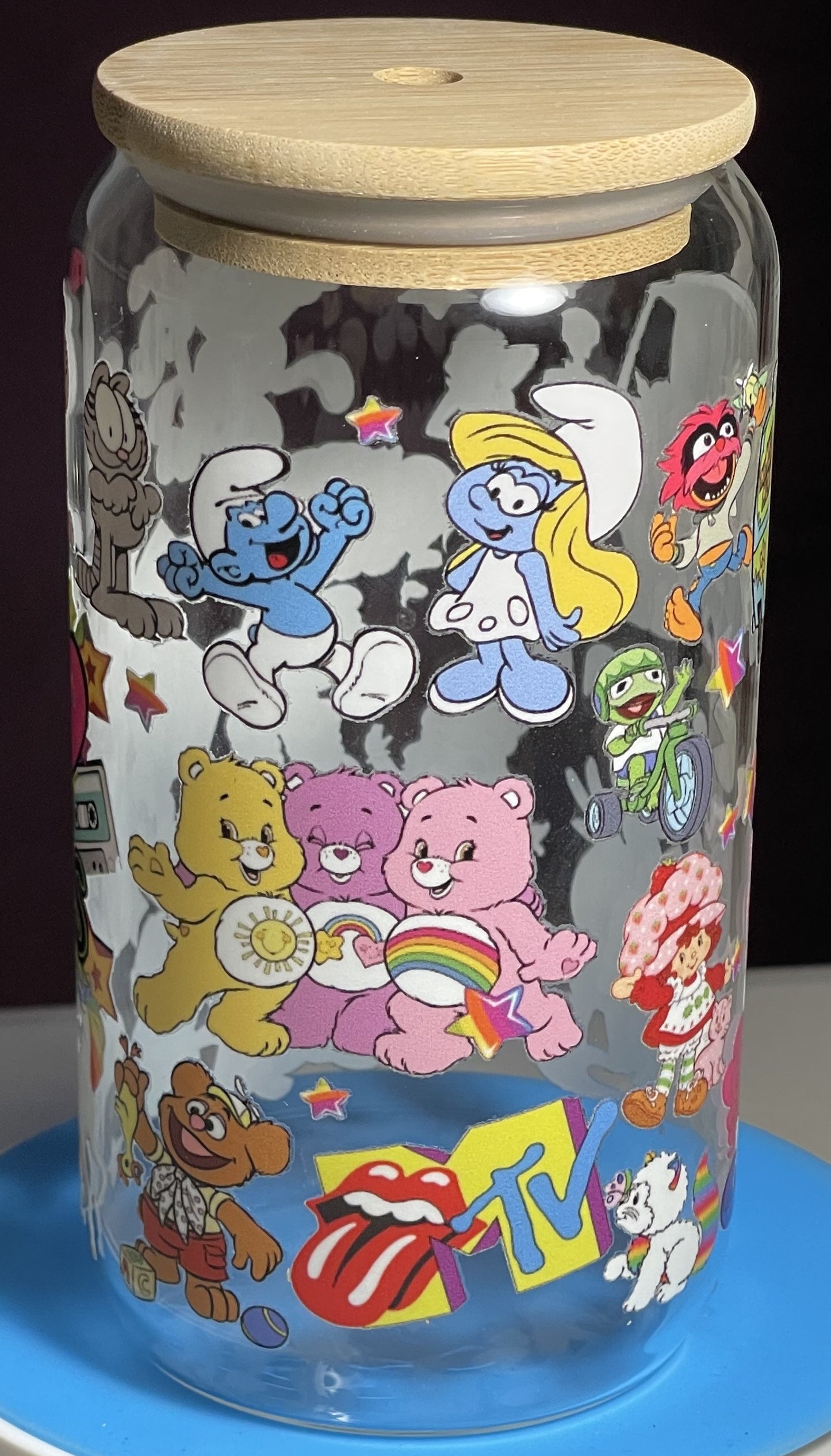 I love the 80's 16oz Glass Cup