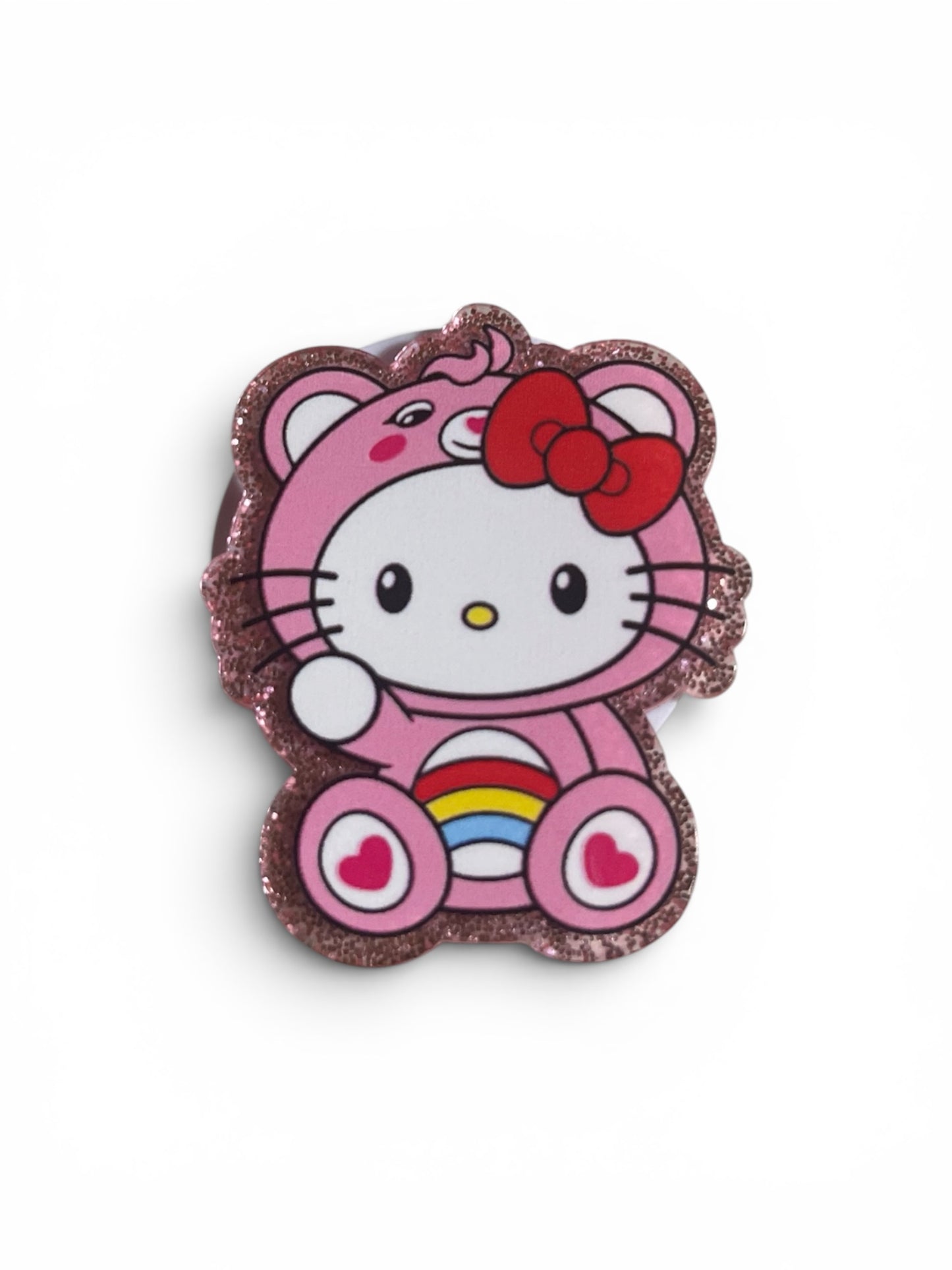 Hello Kitty in CareBear Costume Phone Grip
