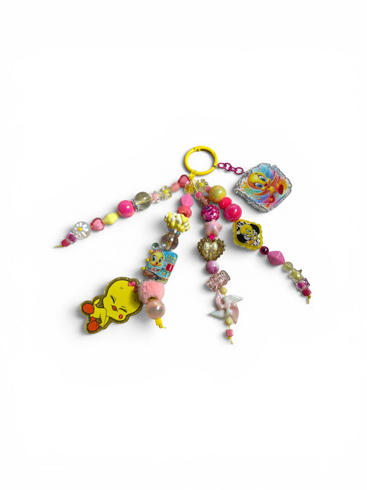 Tweety Bird Bear Bag Charm