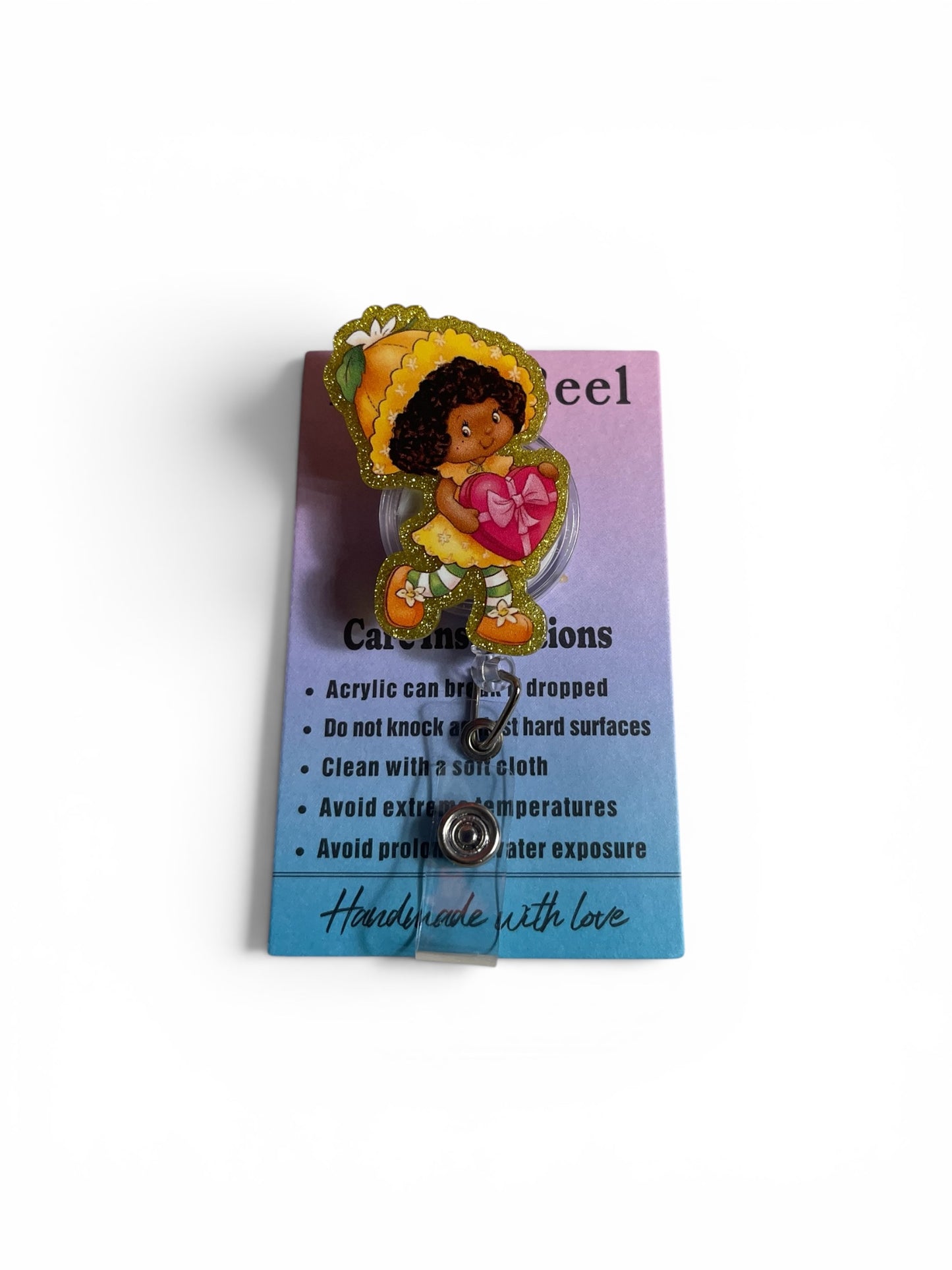 Strawberry Shortcake Orange Blossom Badge Reel