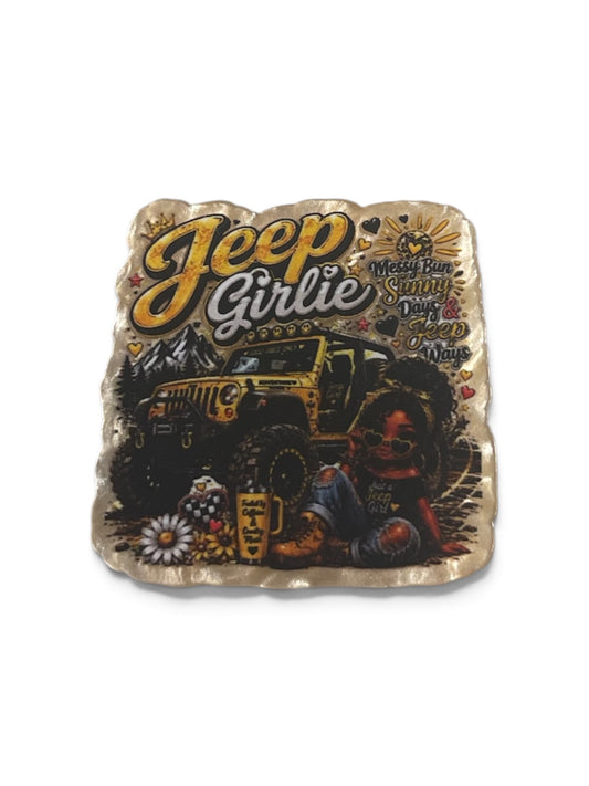 Black Jeep Girlie Phone Grip