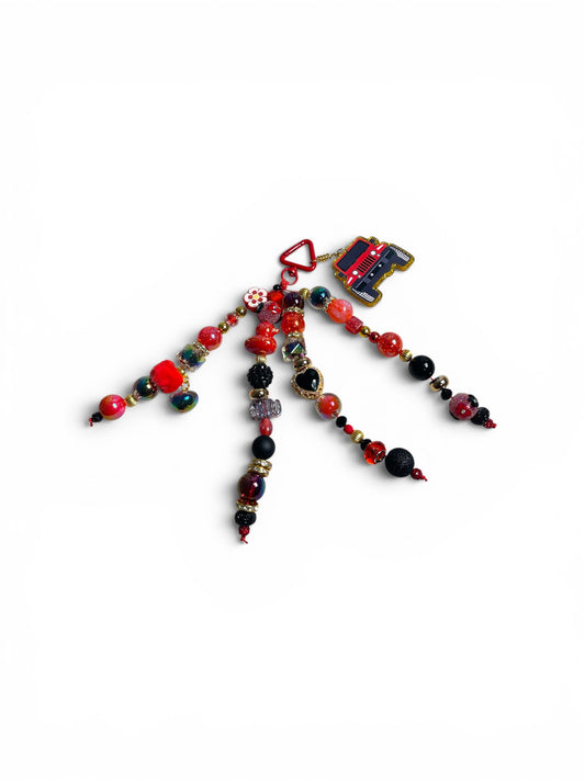 Red Jeep Bag Charm