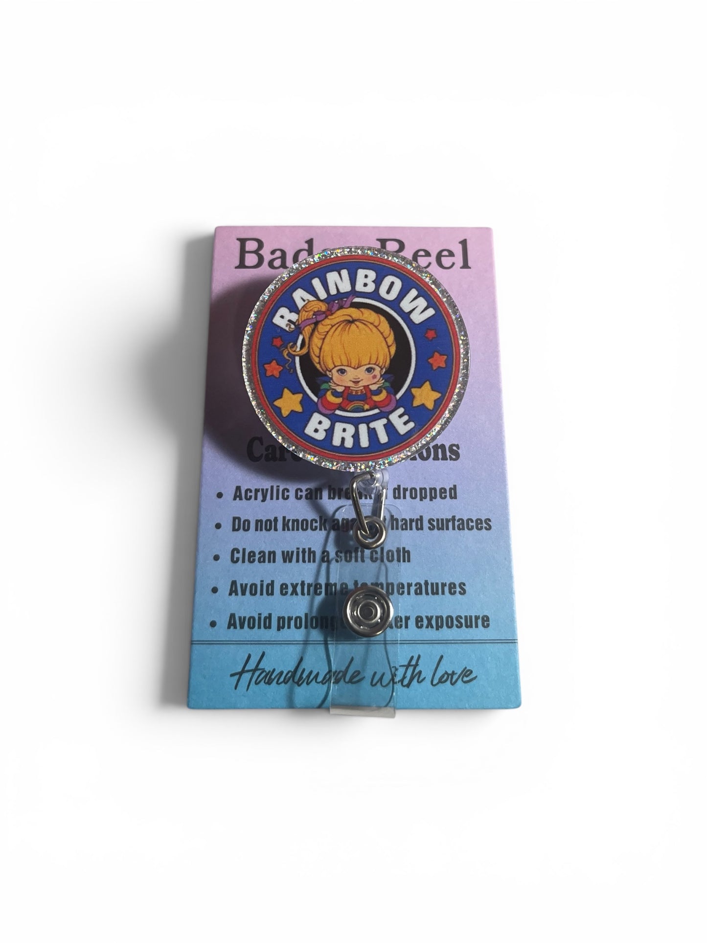 RainbowBrite Circle Badge Reel