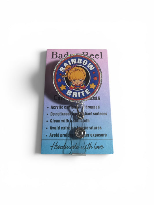 RainbowBrite Circle Badge Reel
