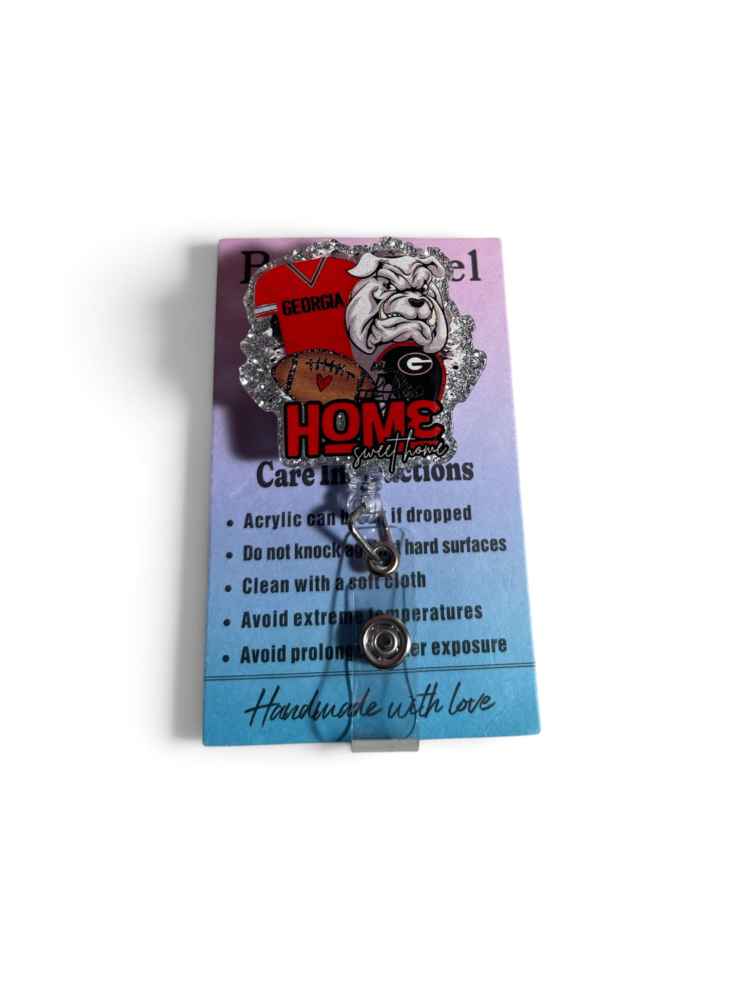 Georgia Bulldog Badge Reel
