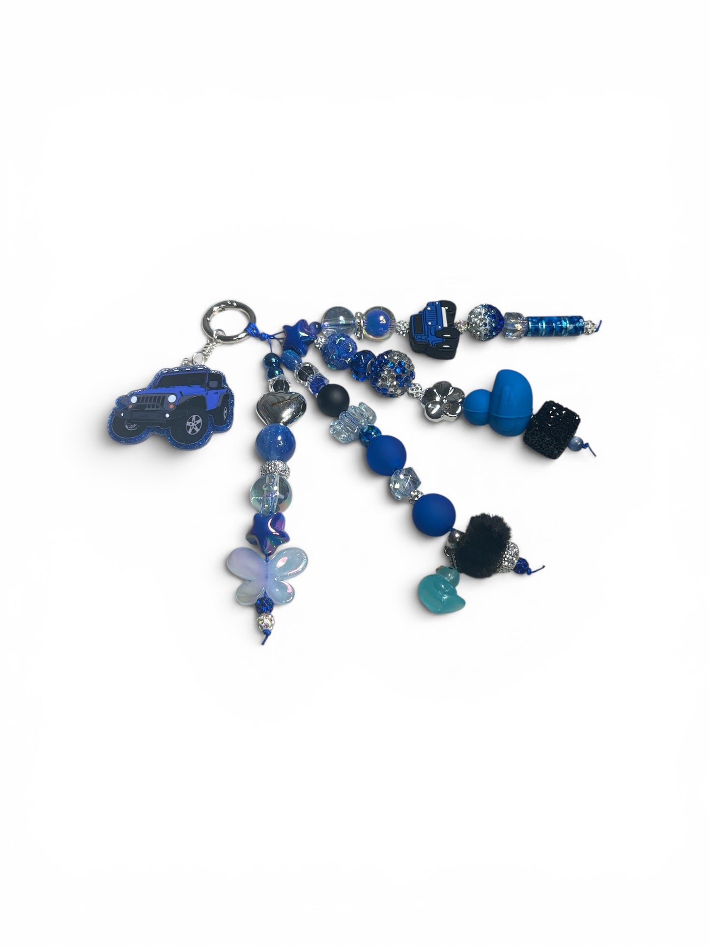 Jeep Blue and Black Bag Charm
