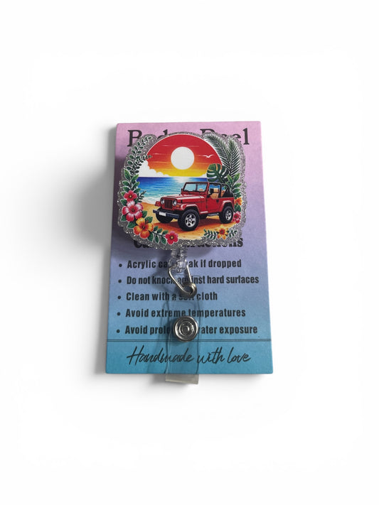 Jeep Sunset Badge Reel