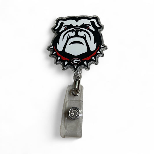 Georgia Bulldog Badge Reel