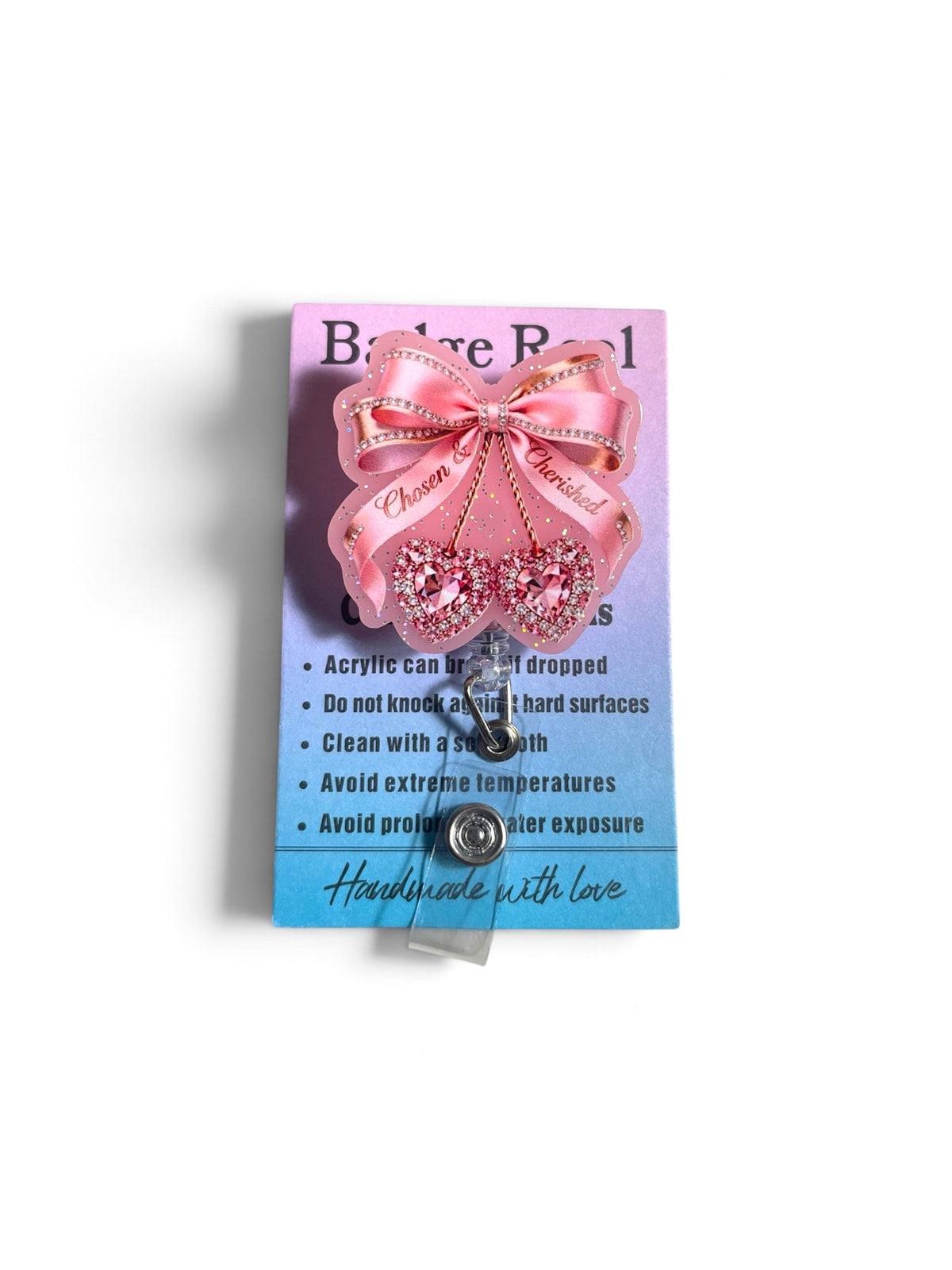 Pink Cherry Badge Reel