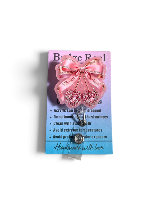 Pink Cherry Badge Reel