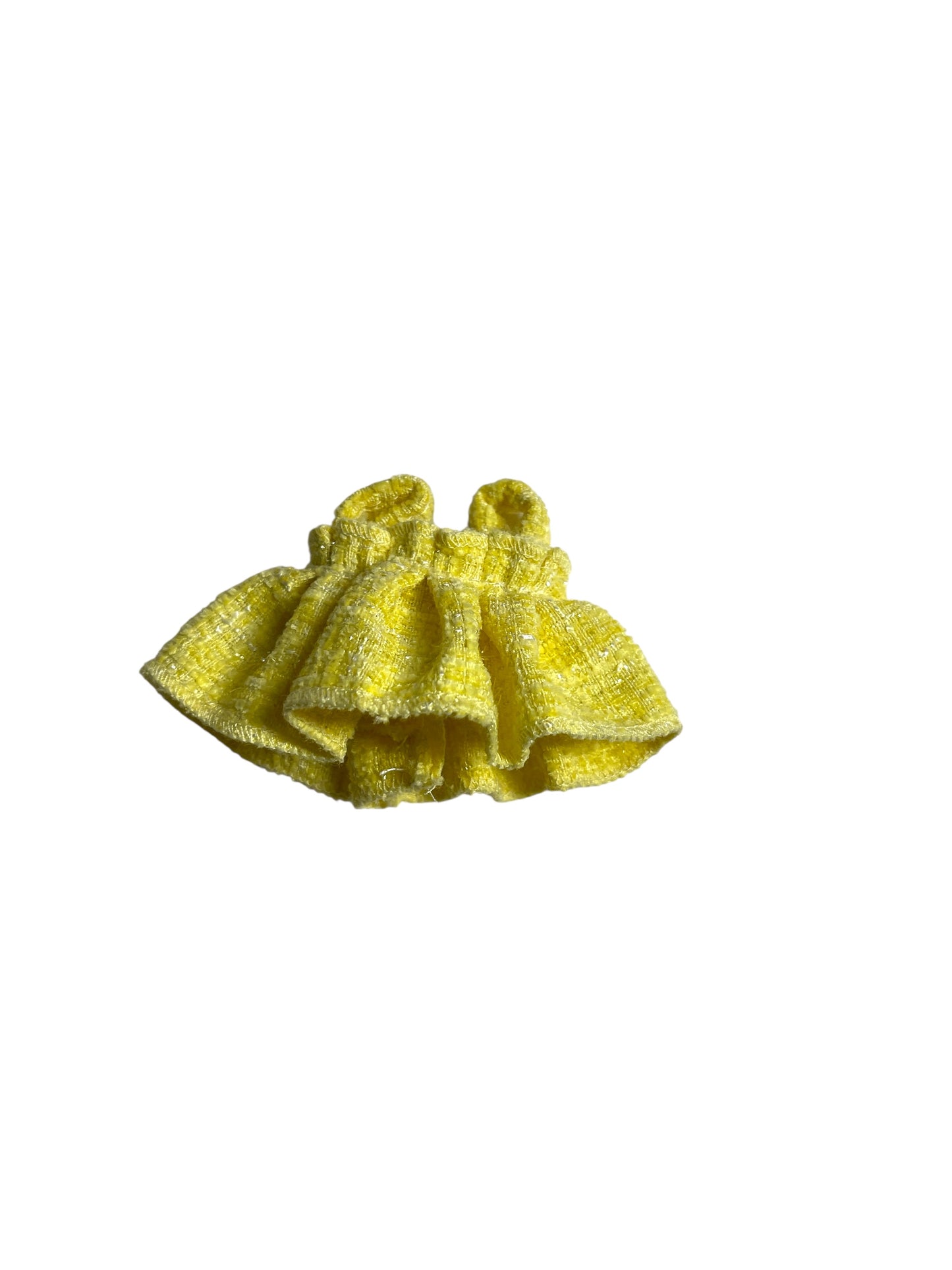 Labubu Yellow Dress with Designer Purse
