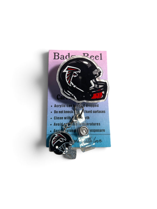 Atlanta Falcons Helmet Badge Reel
