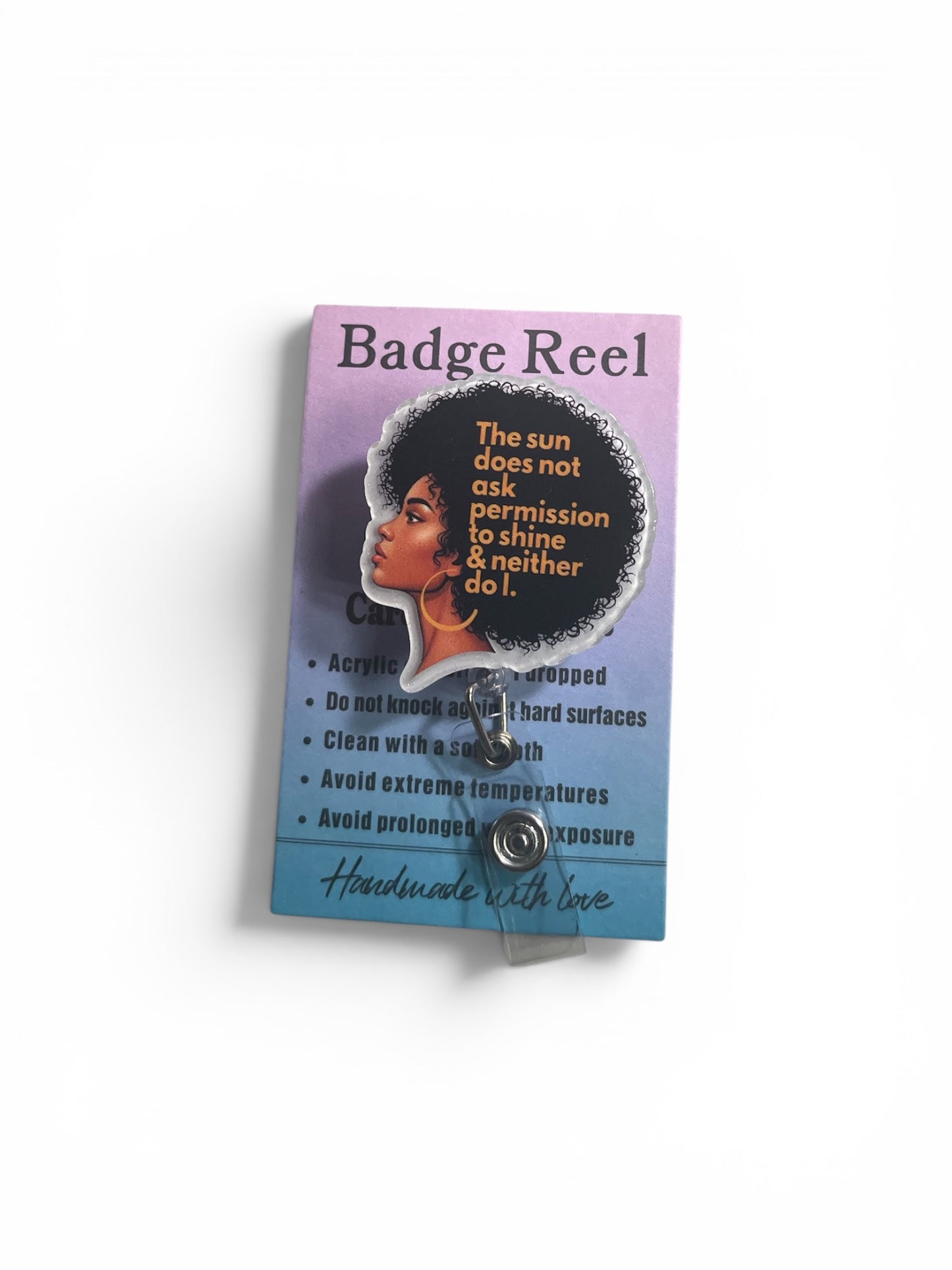 Black Nurse Badge Reel