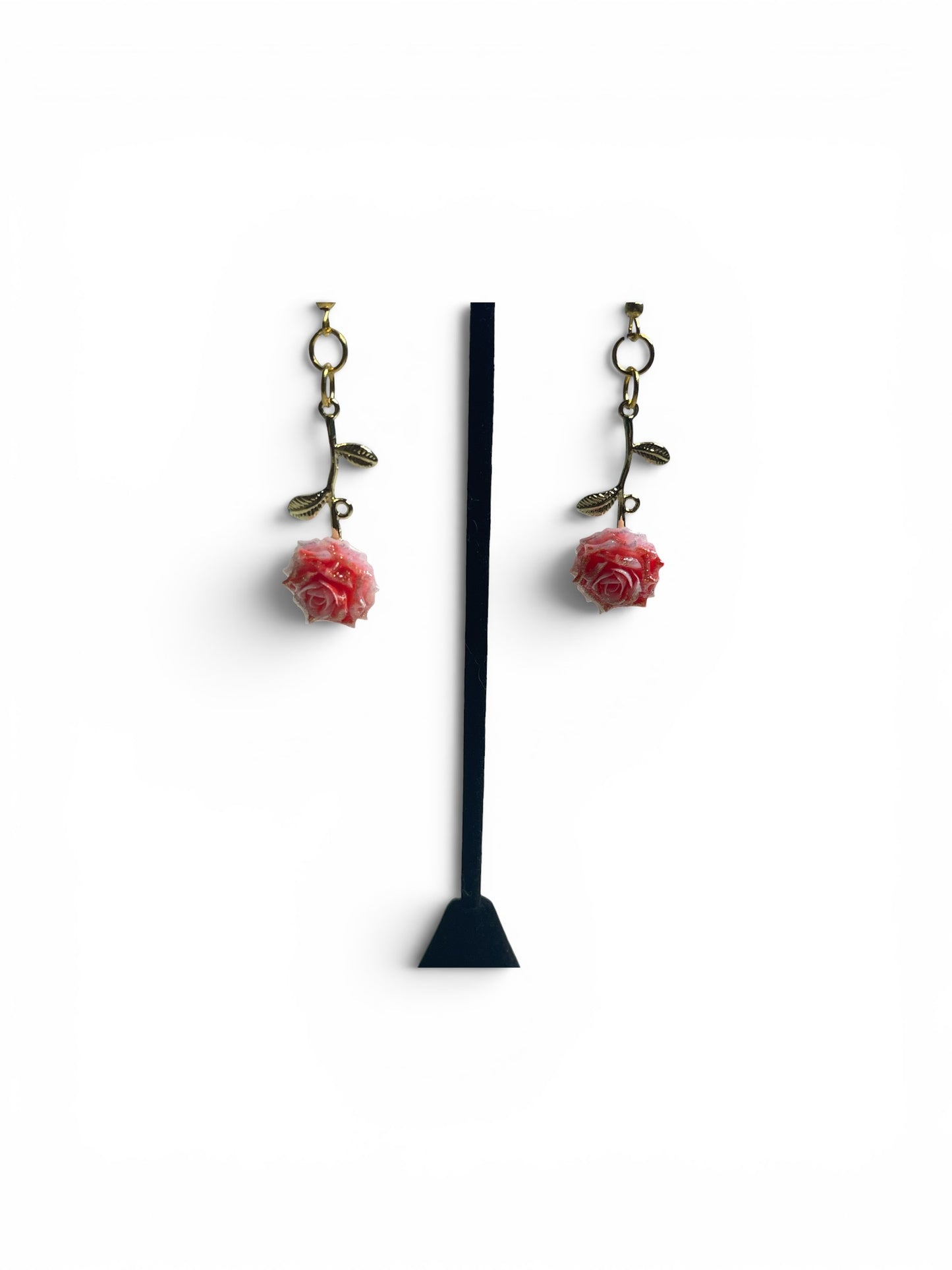 Drop Rose Earrings