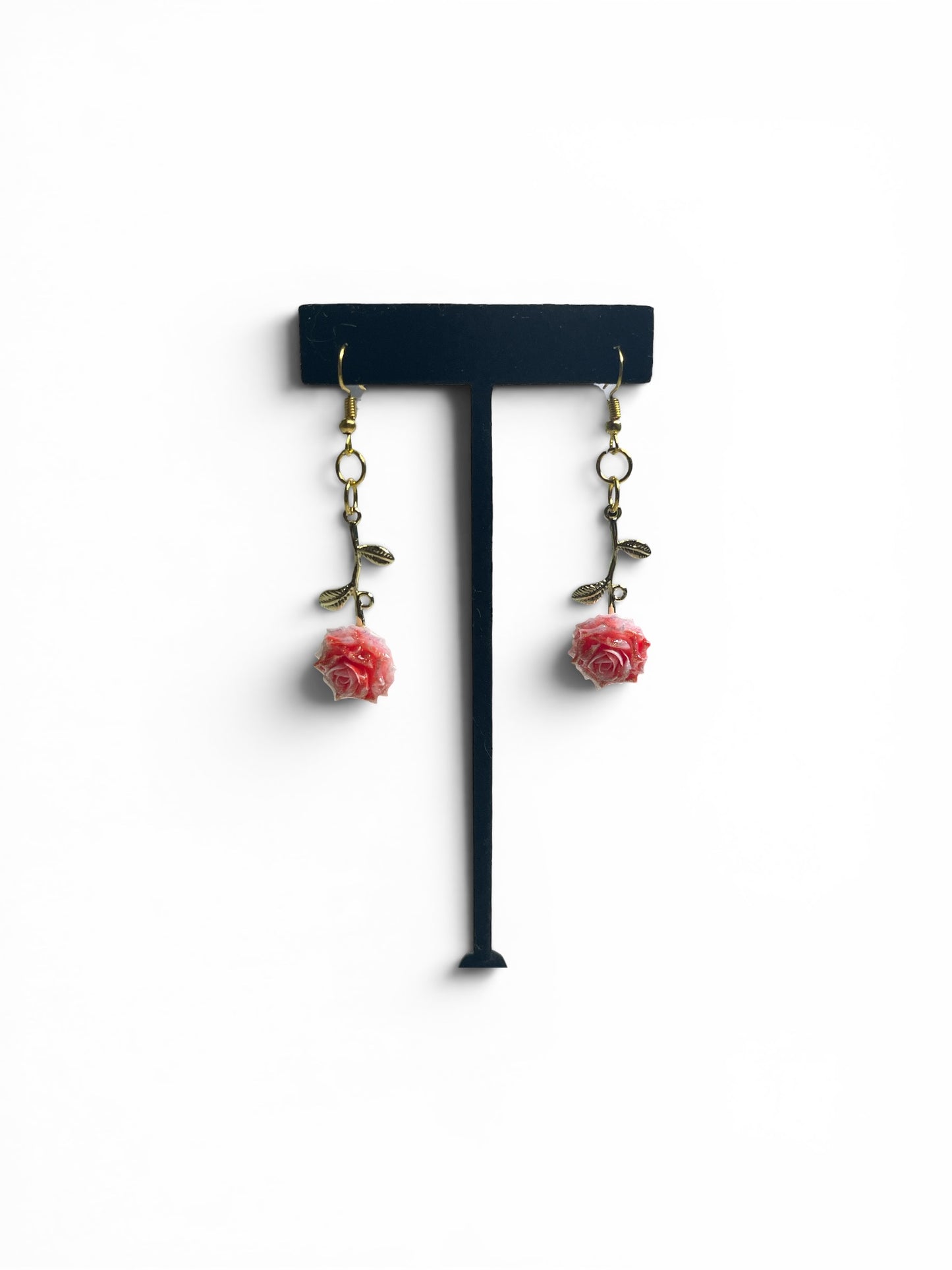 Drop Rose Earrings