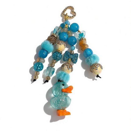 Turquoise Duck Bag Charm