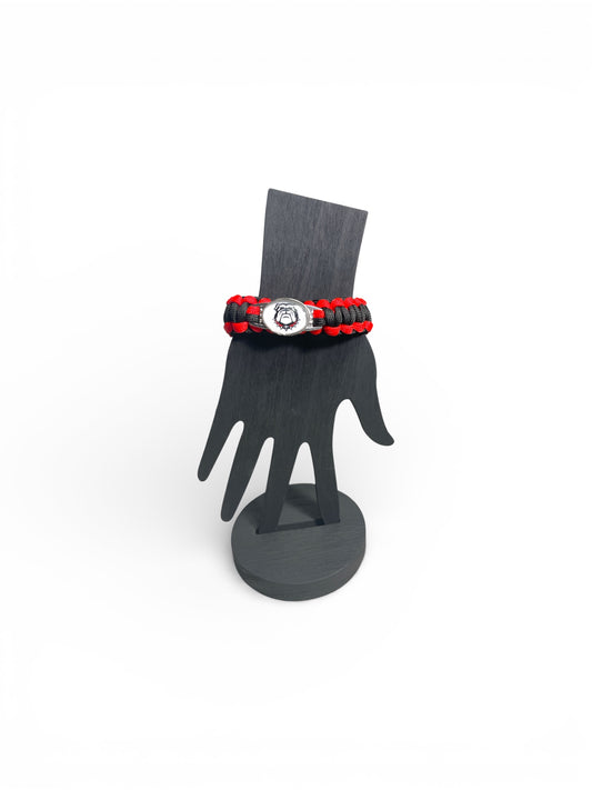 Georgia Bulldog Paracord Bracelet