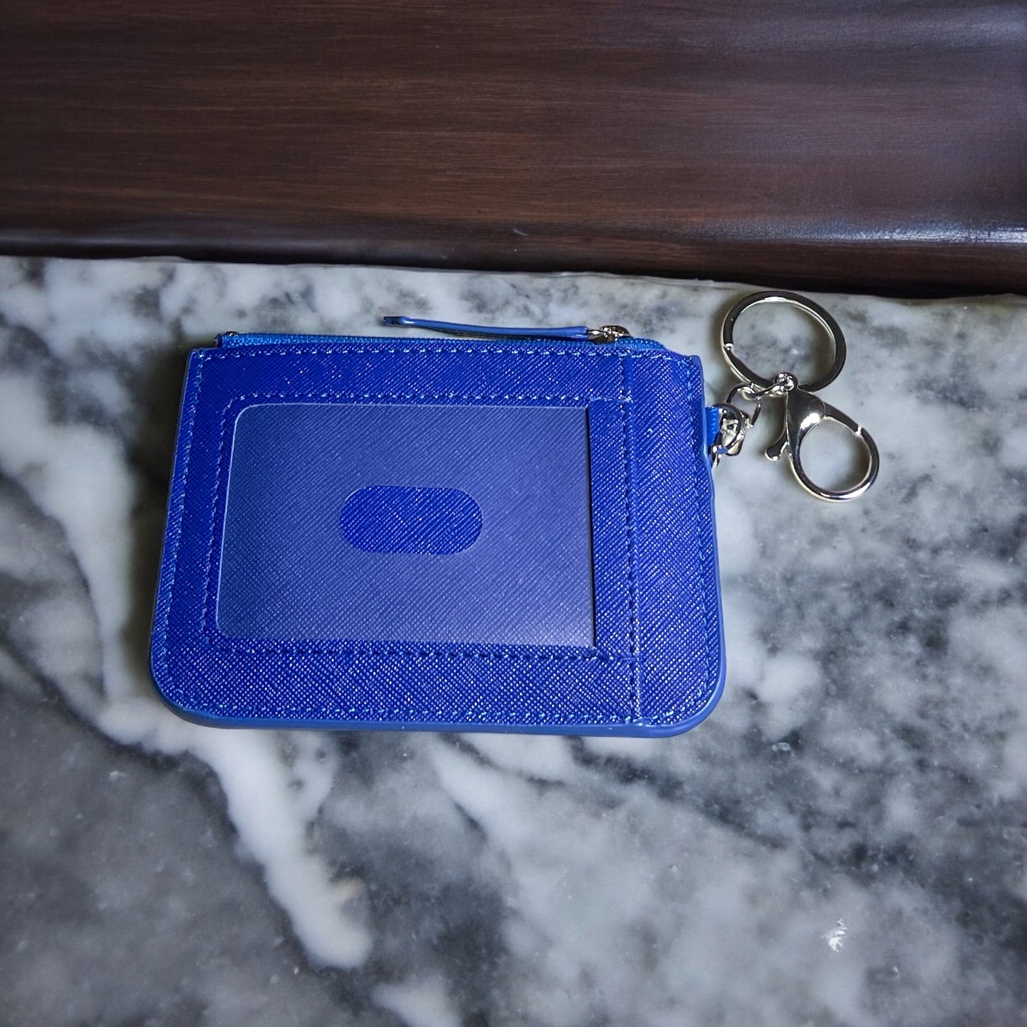 Super Fun Blue Keychain Wallet with 626