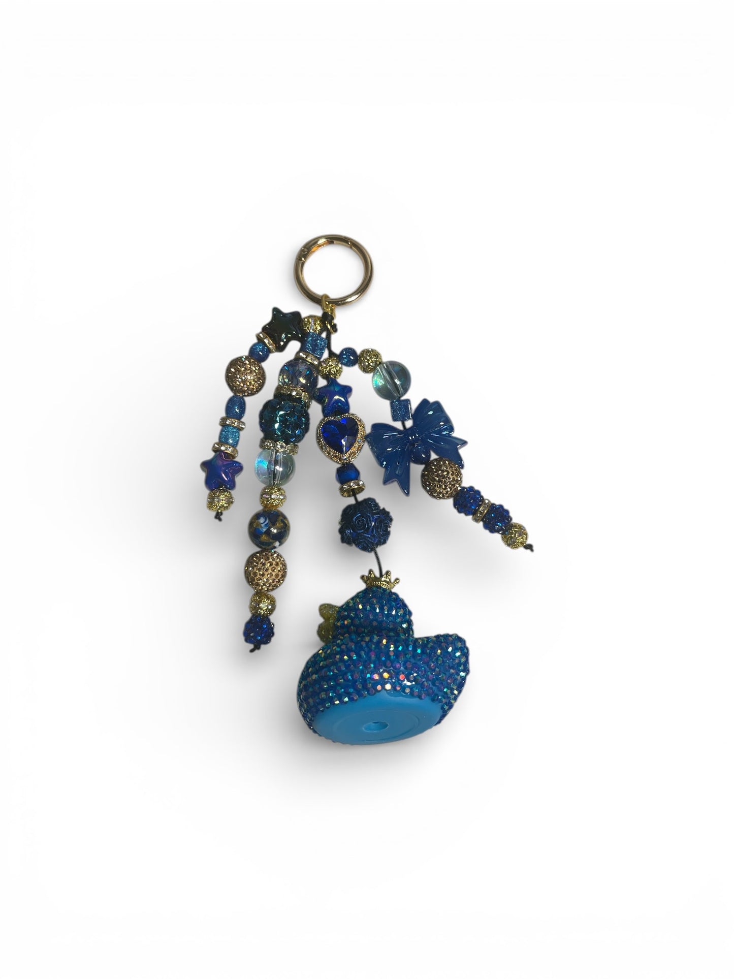 Blue and Gold Duck Bag Charm