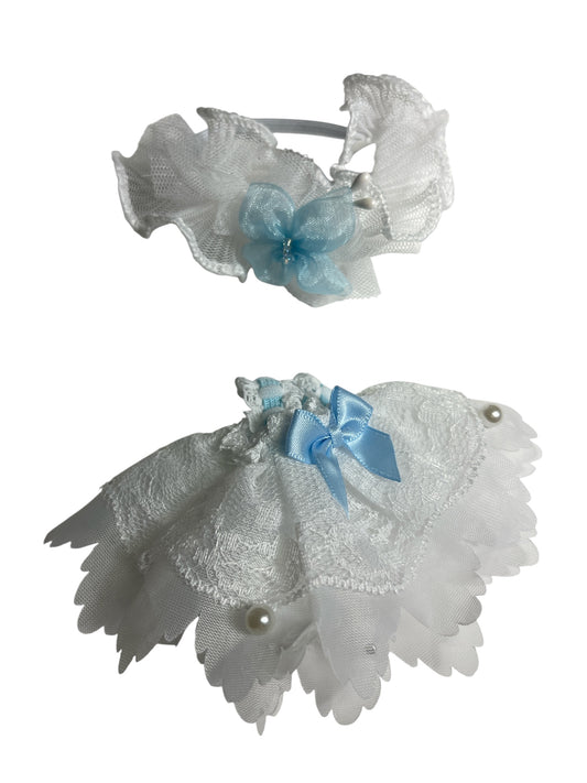 Labubu Blue and White Dress Outfit
