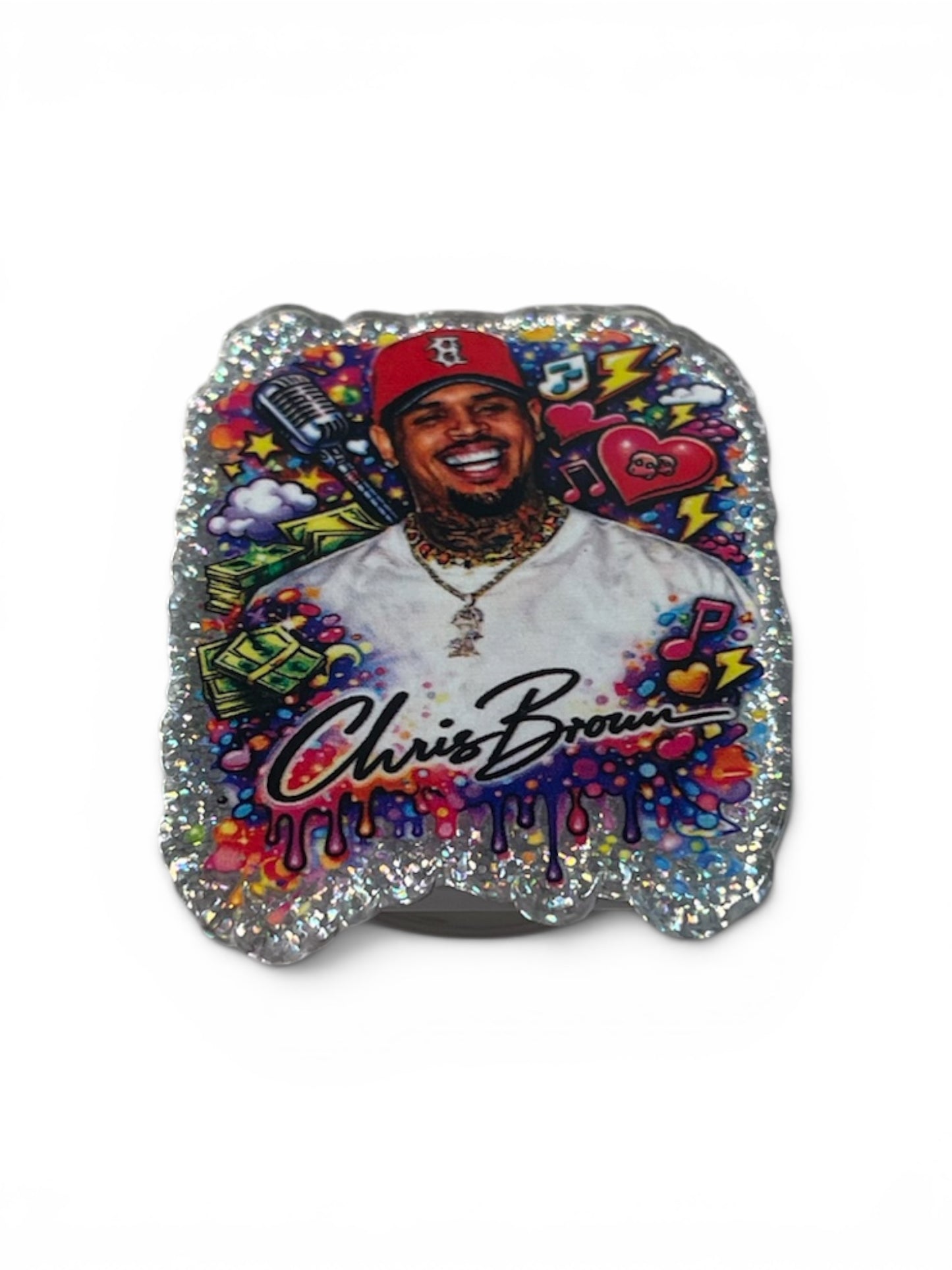 Chris Brown Phone Grip with Mirror