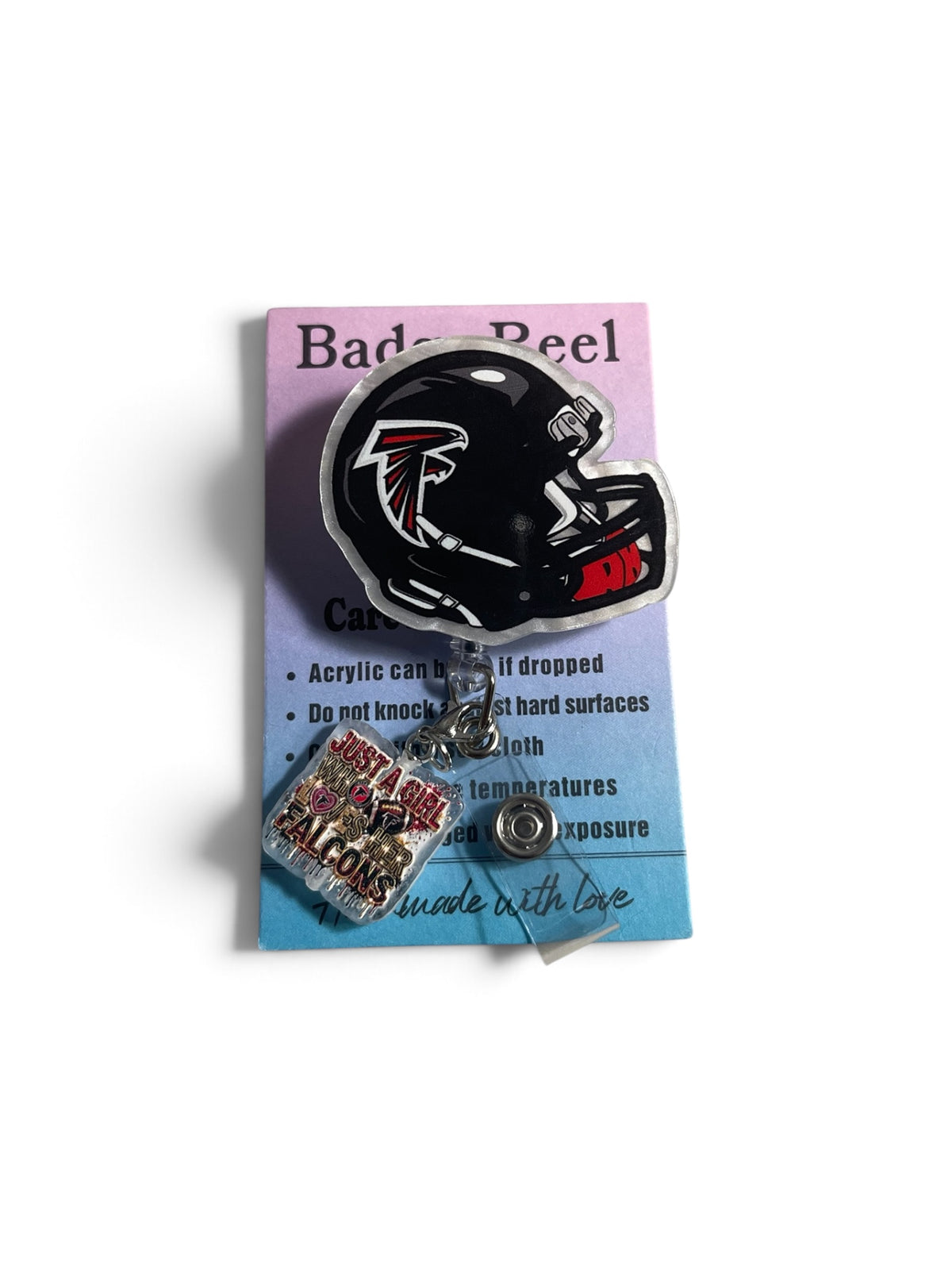 Atlanta Falcons Helmet Badge Reel
