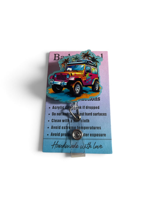 Jeep Tropical Mama Badge Reel