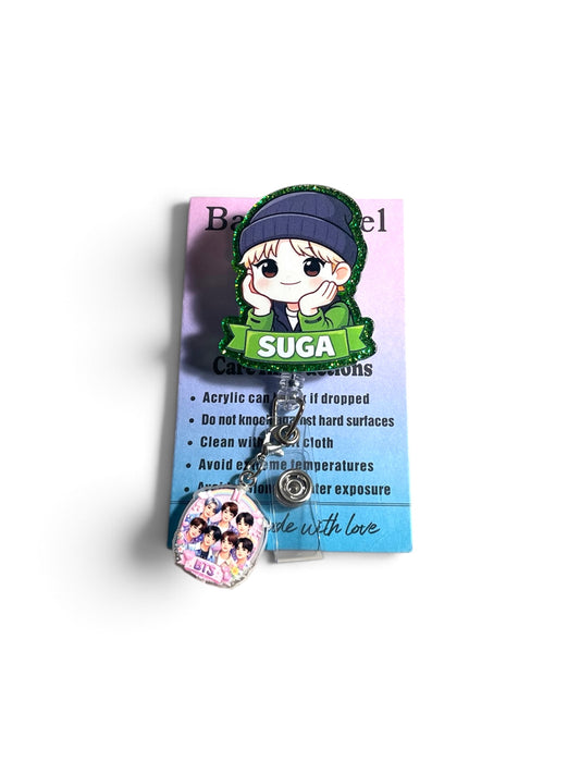Suga BTS Badge Reel