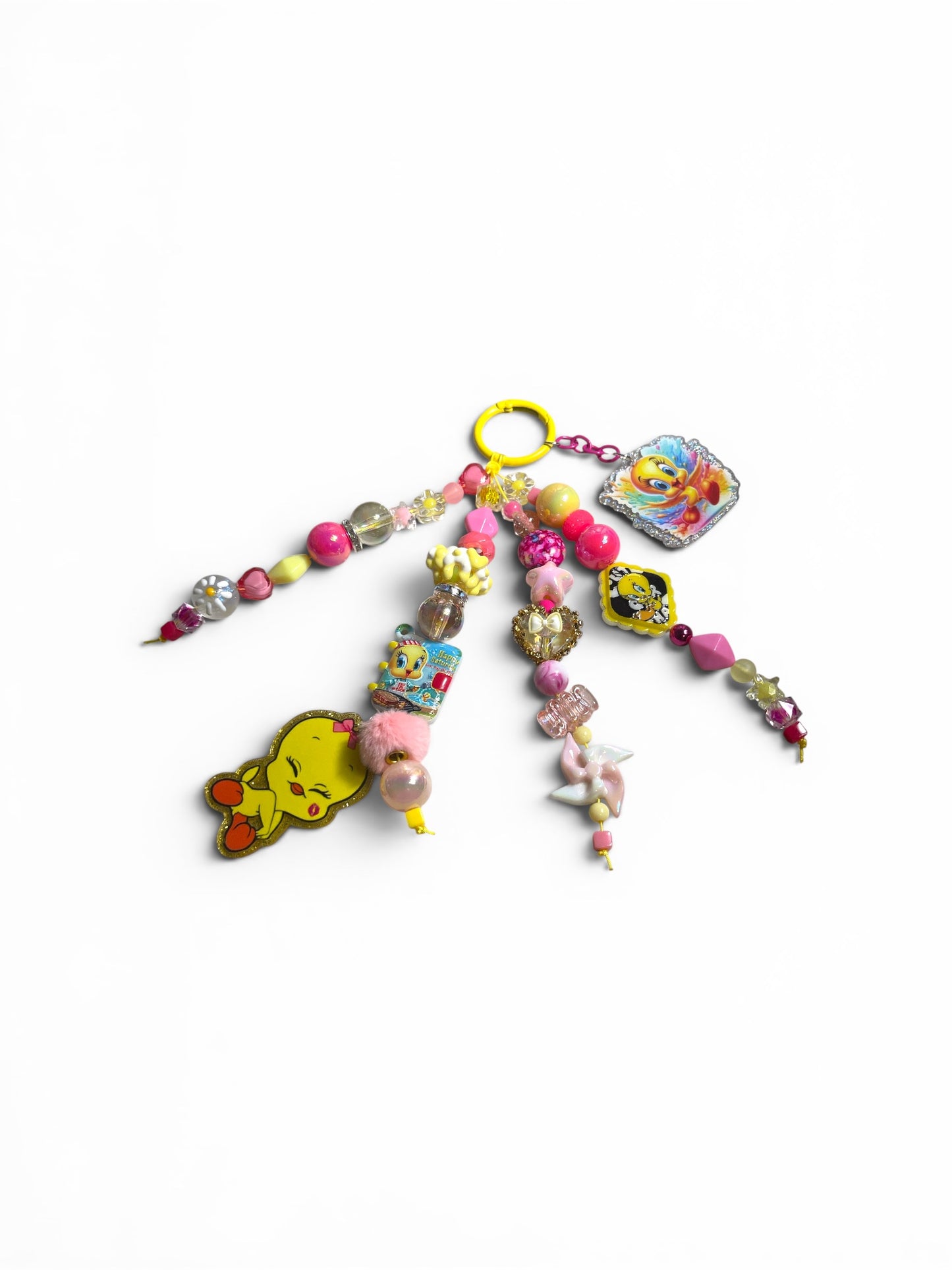 Tweety Bird Bear Bag Charm