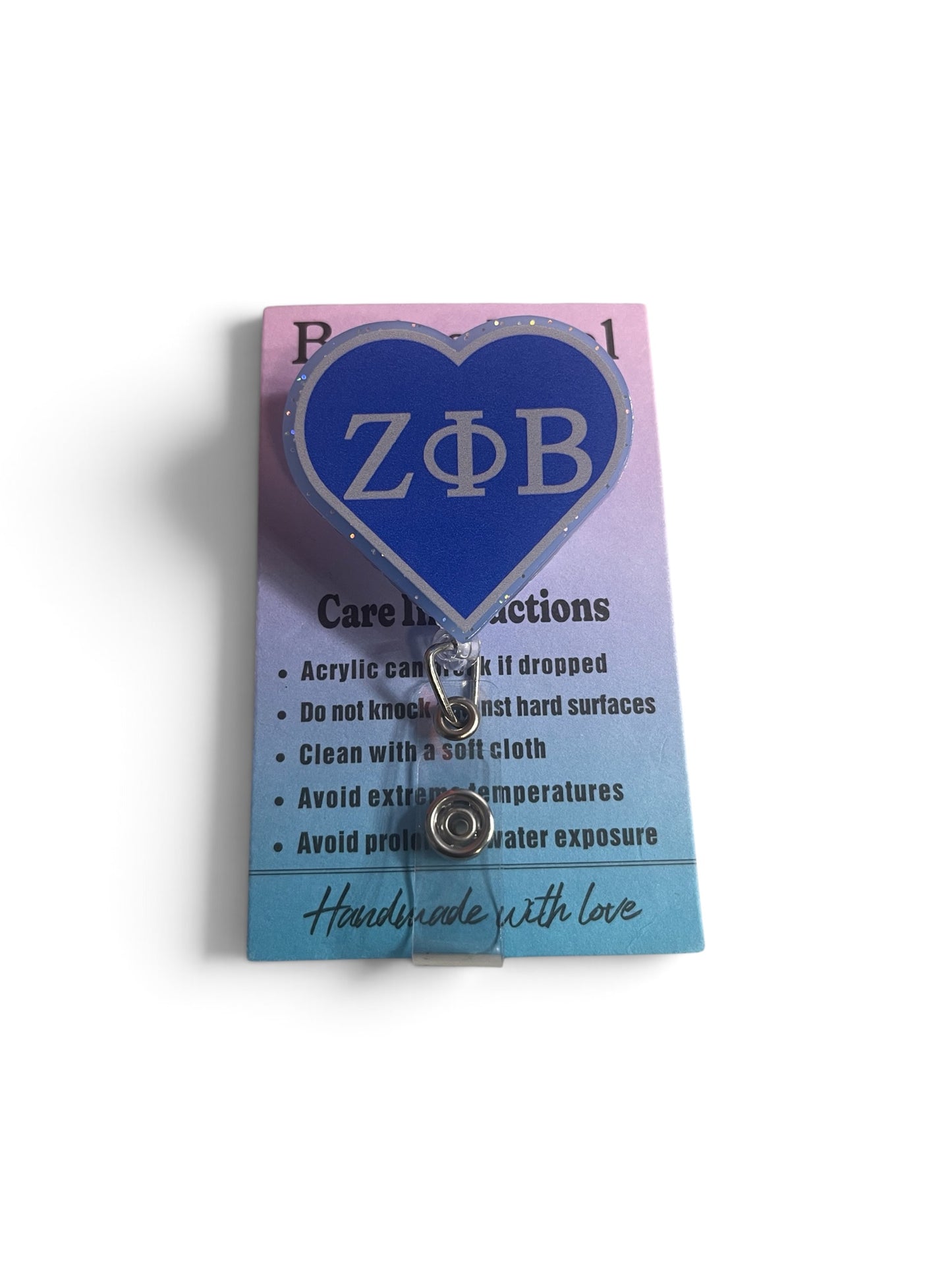 Zeta Phi Beta Heart