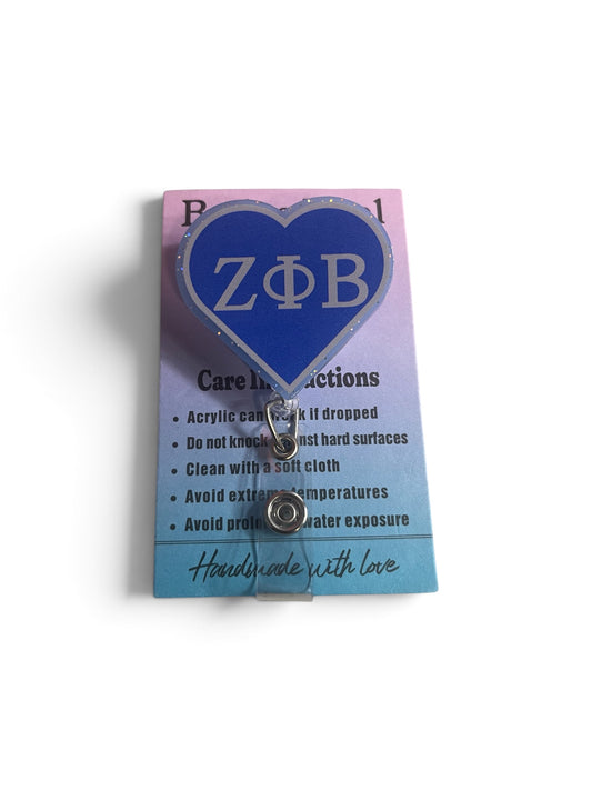 Zeta Phi Beta Heart