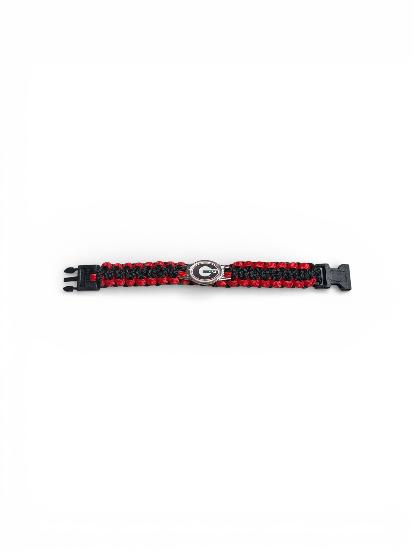 Georgia Bulldog Paracord Bracelet with Letter G