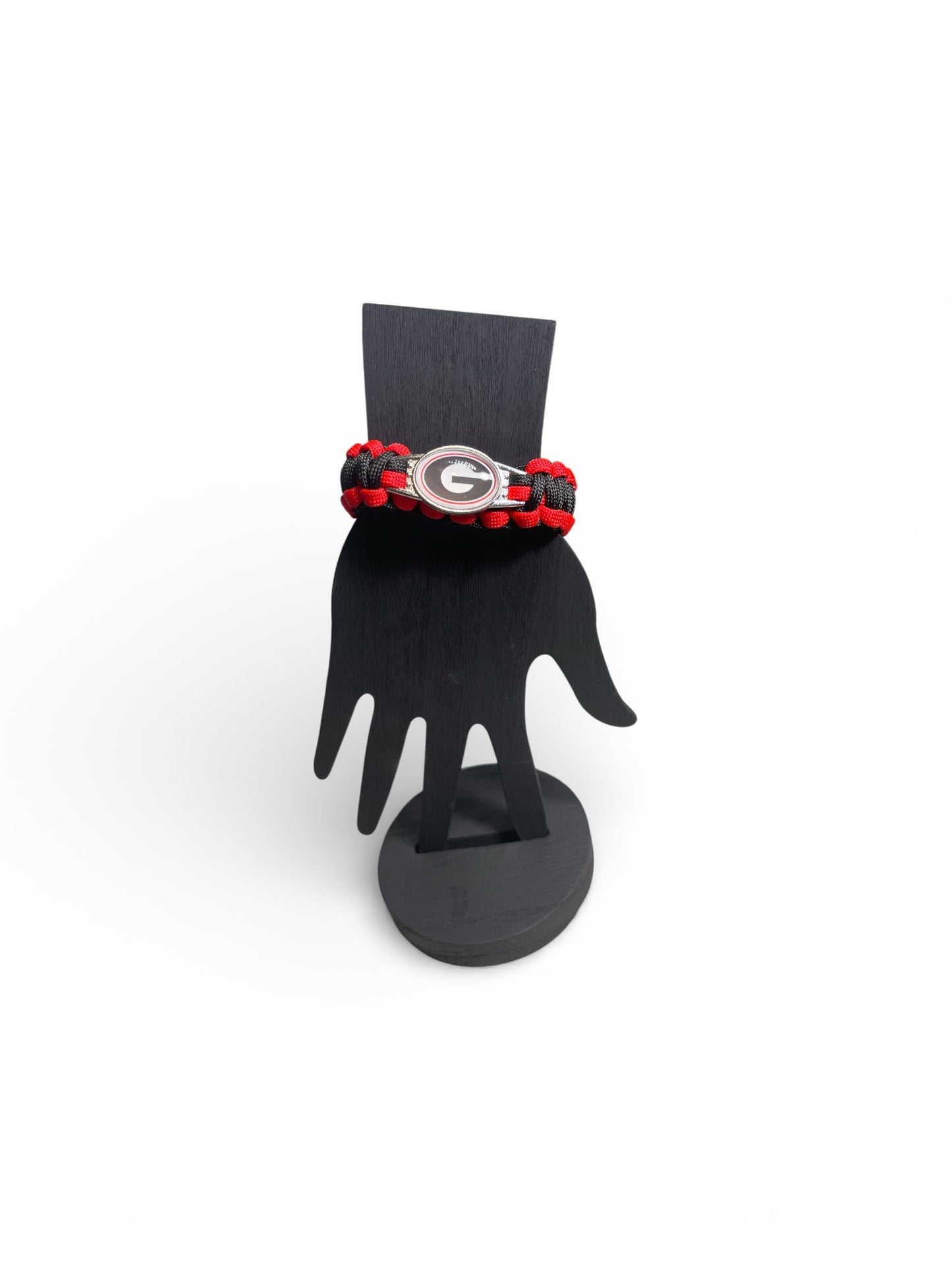 Georgia Bulldog Paracord Bracelet with Letter G