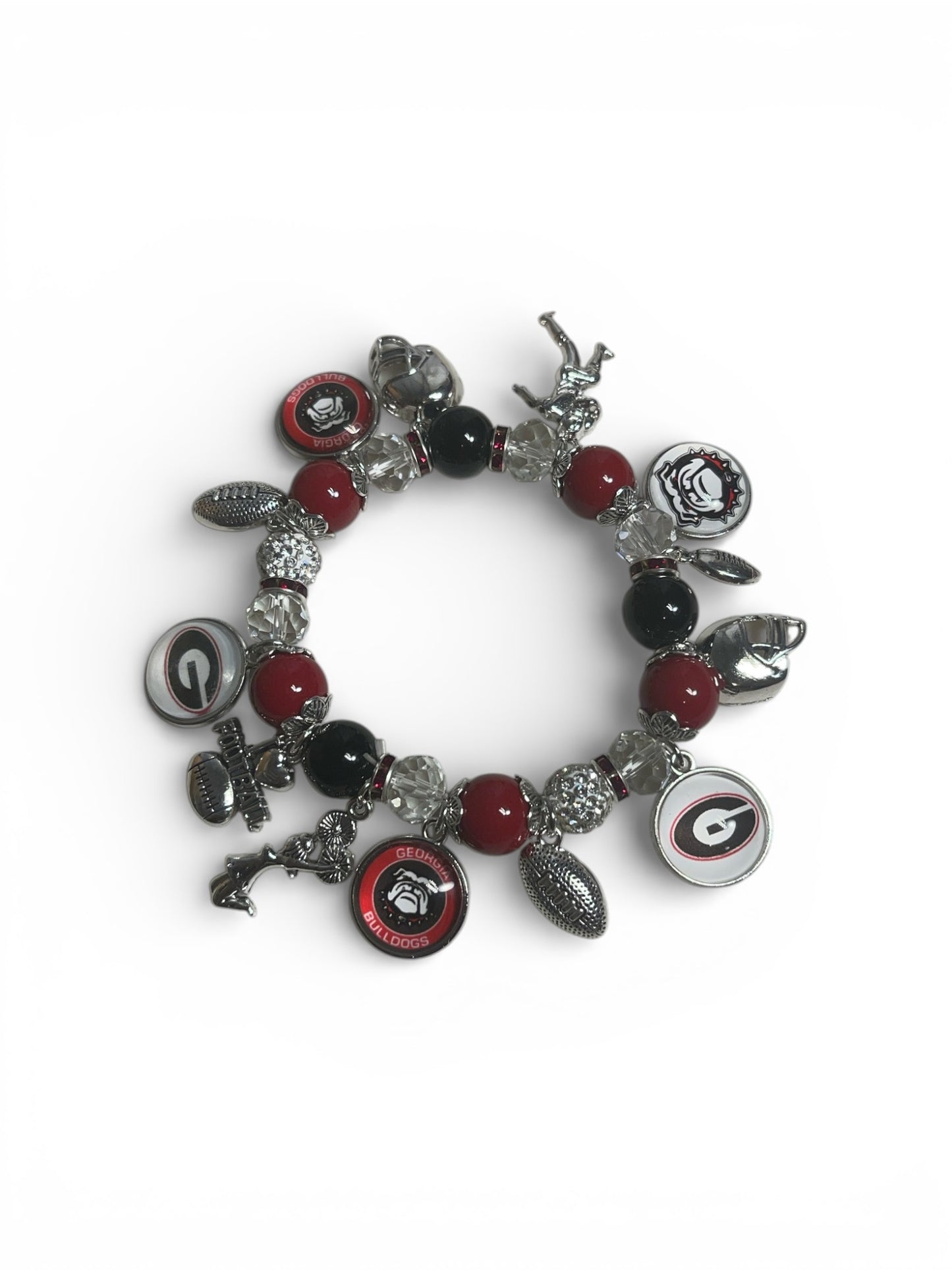 Georgia Bulldog Charm Bracelet