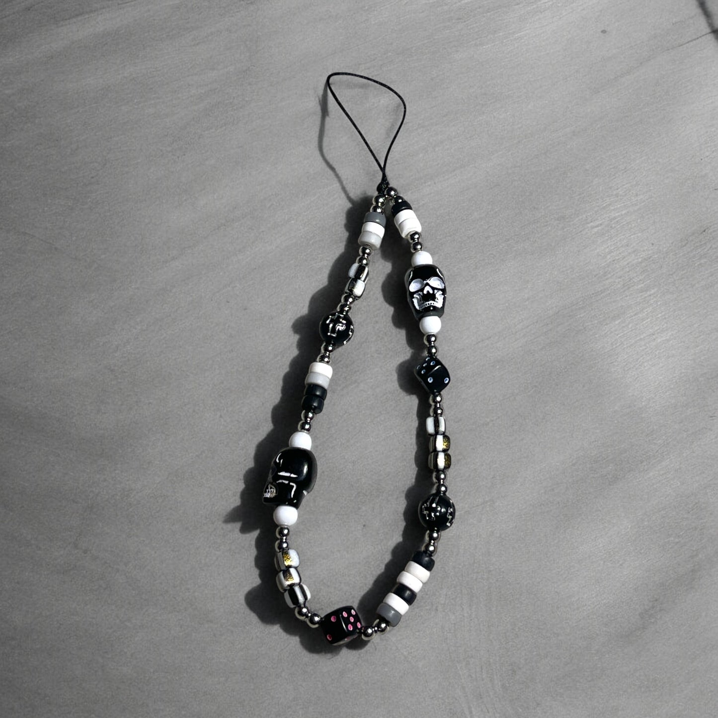 Gothic Phone Chain with Skeleton