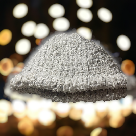 Gray Soft Handmade Knitted Hat