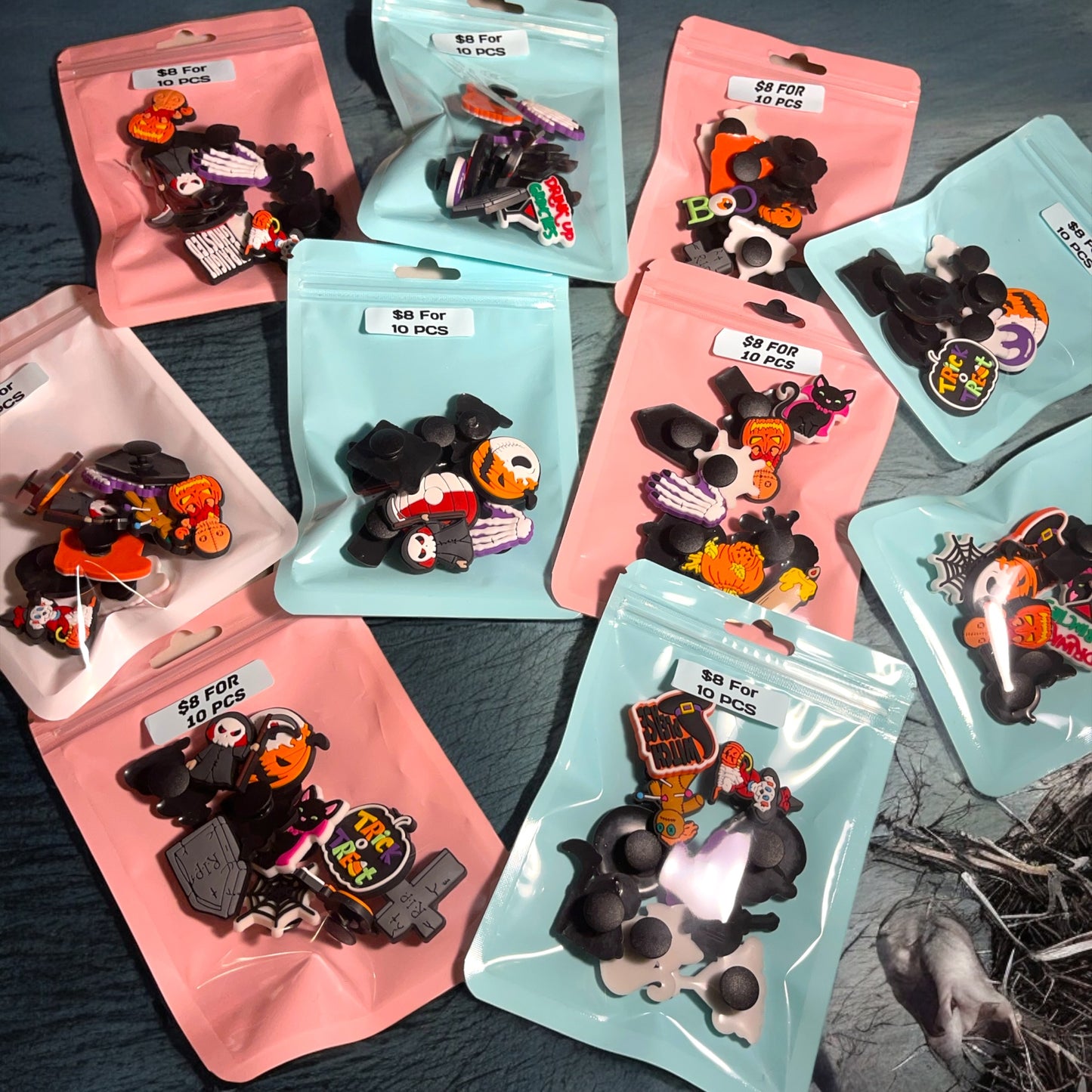 Halloween Charms for Shoes, Bags and Bracelets