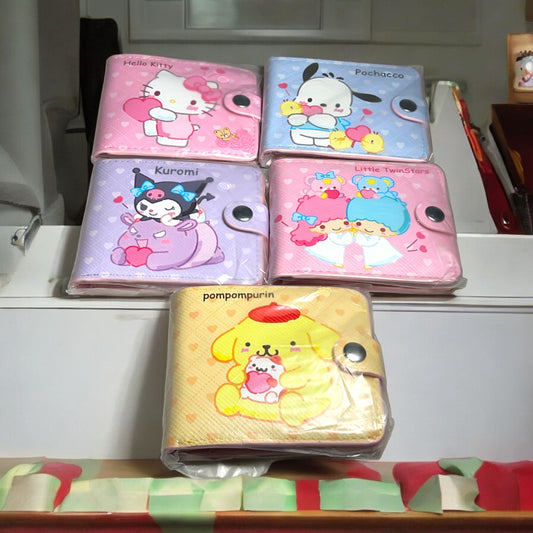 HK (Hello Kitty) Wallets with Snap Closure