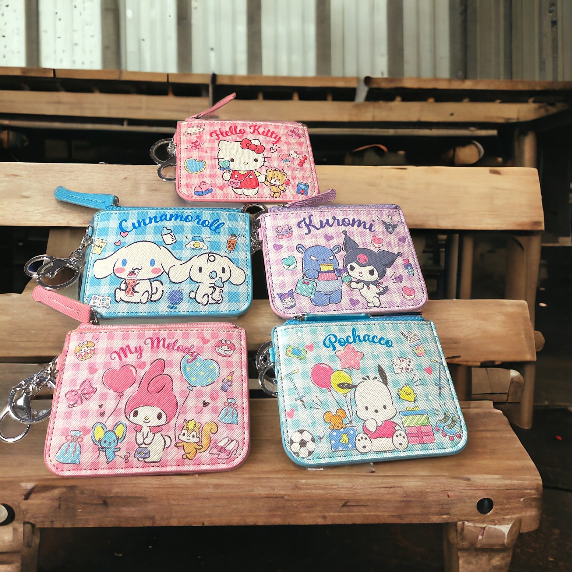 HK ( HELLO KITTY) and Friends Keychain Wallet – Cottrell Custom Crafts
