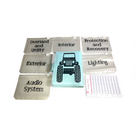 Jeep Blue Budget Binder