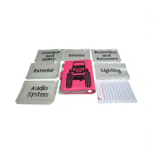 Jeep Hot Pink Budget Binder