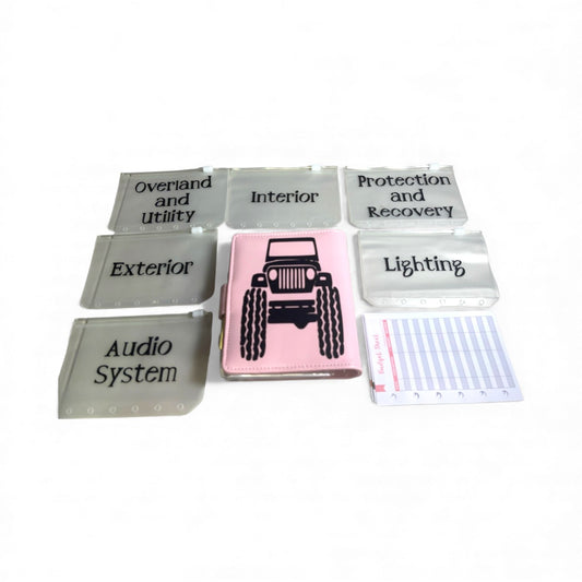 Jeep Light Pink Budget Binder