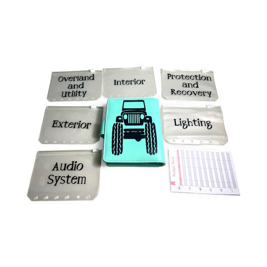 Jeep Teal Budget Binder