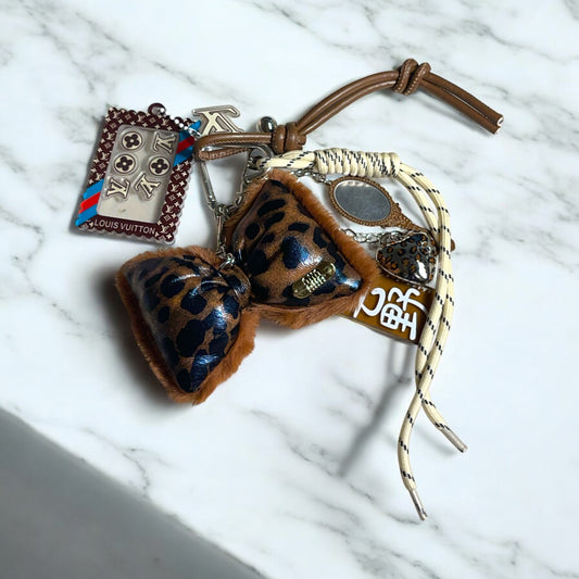 LV Leopard Keychain