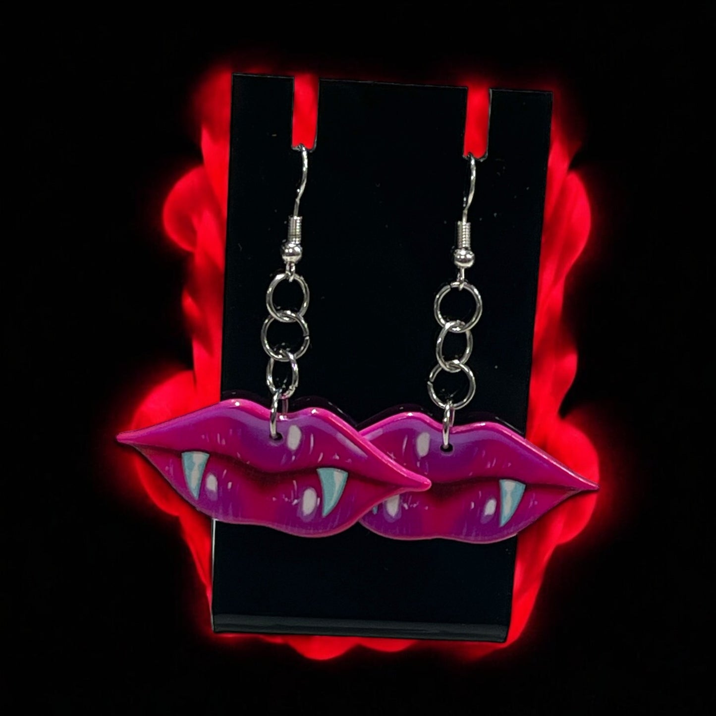 Halloween and Gothic Vampire Teeth Earrings