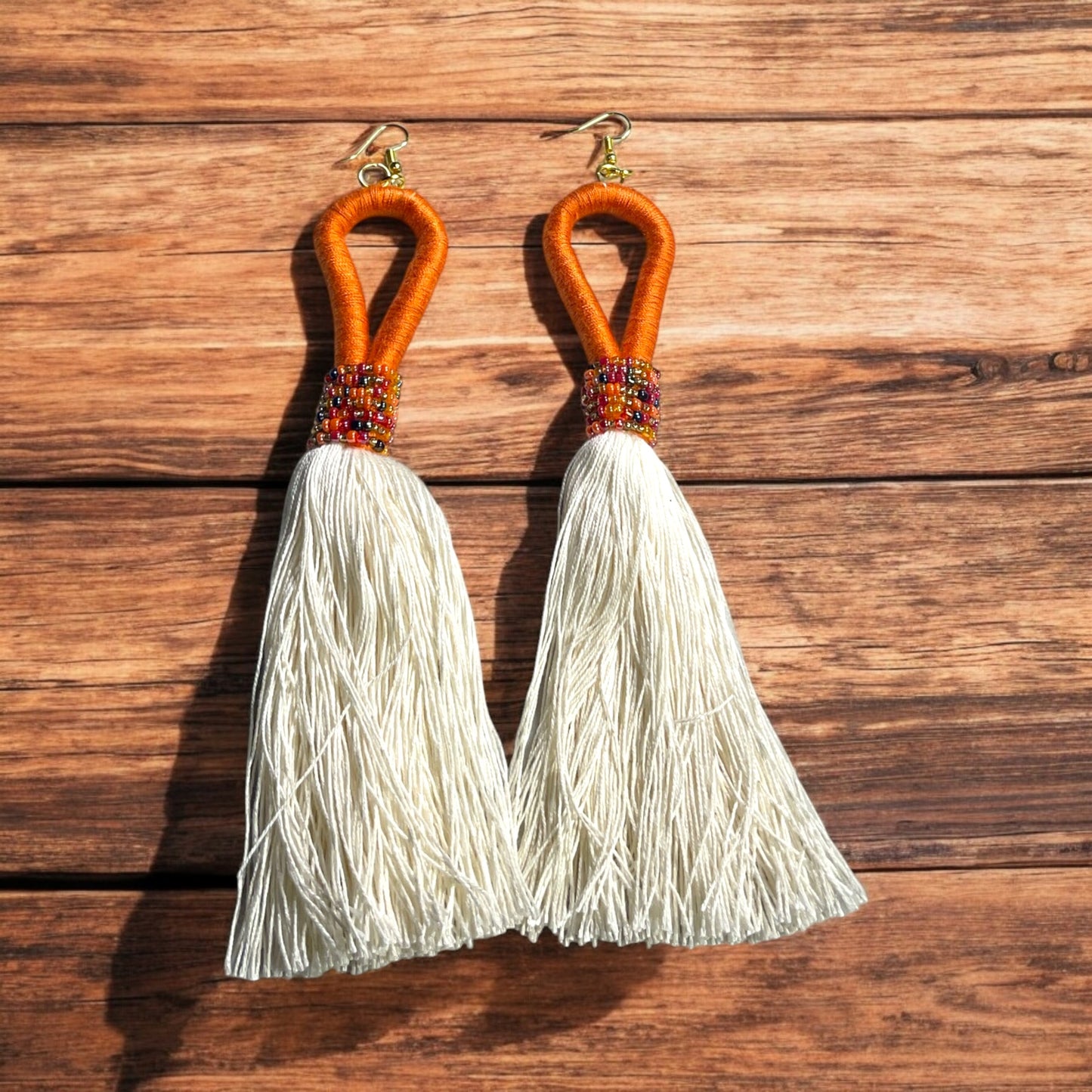 Tassel  Beaded Earrings